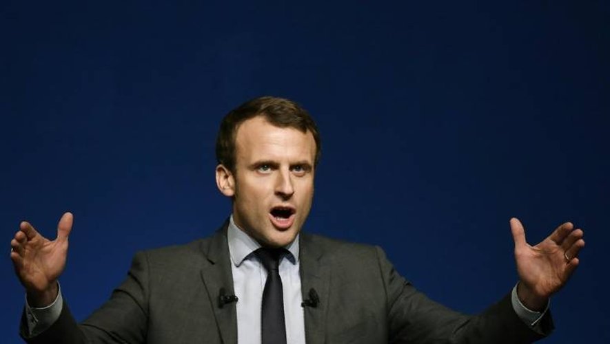 Le candidat à la présidentielle Emmanuel Macron à Nevers, en France, le 6 janvier 2017