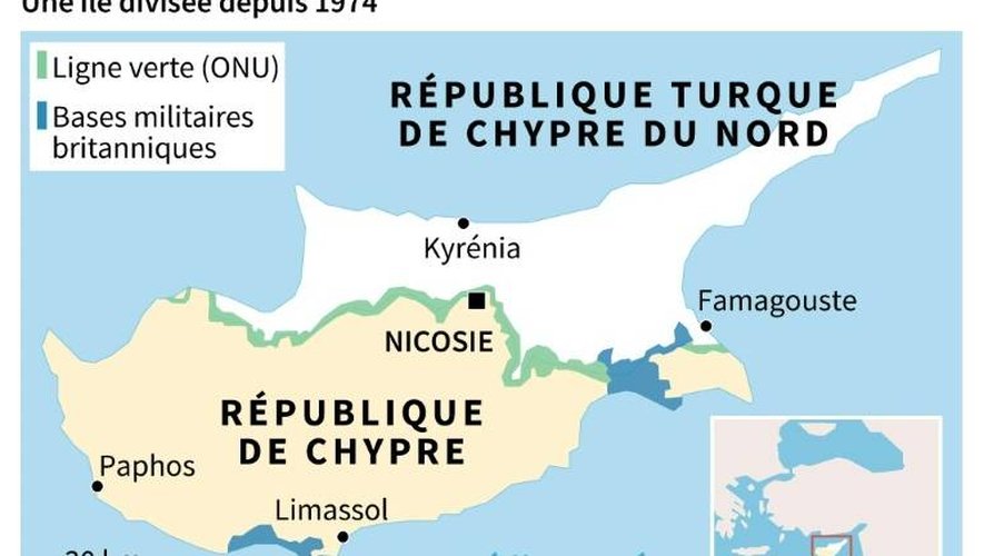 Chypre, une île divisée depuis 1974