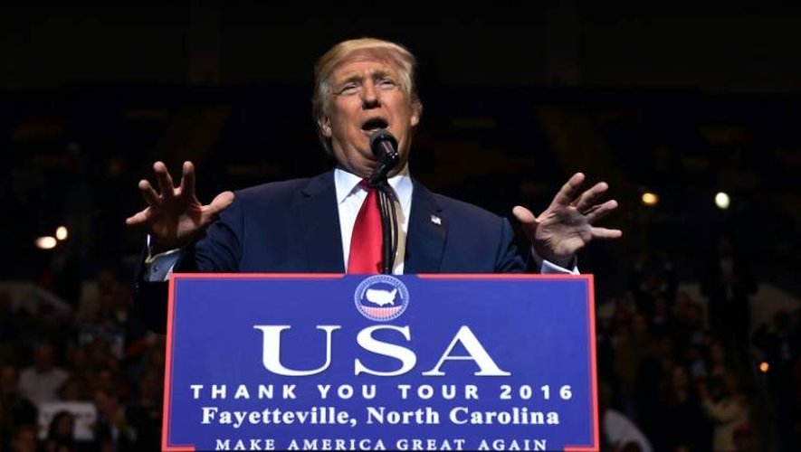 Donald Trump lors d'un discours à Fayetteville, le 6 décembre 2016