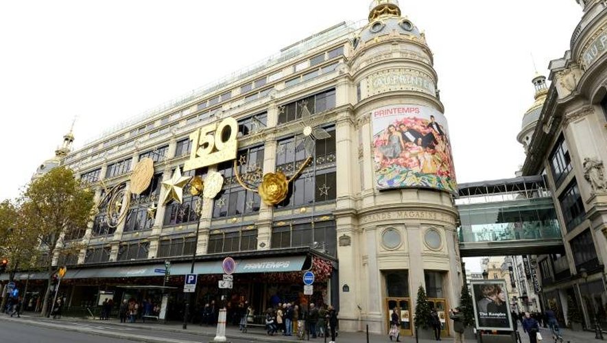 Le grand magasin Printemps le 14 novembre 2014 à Paris