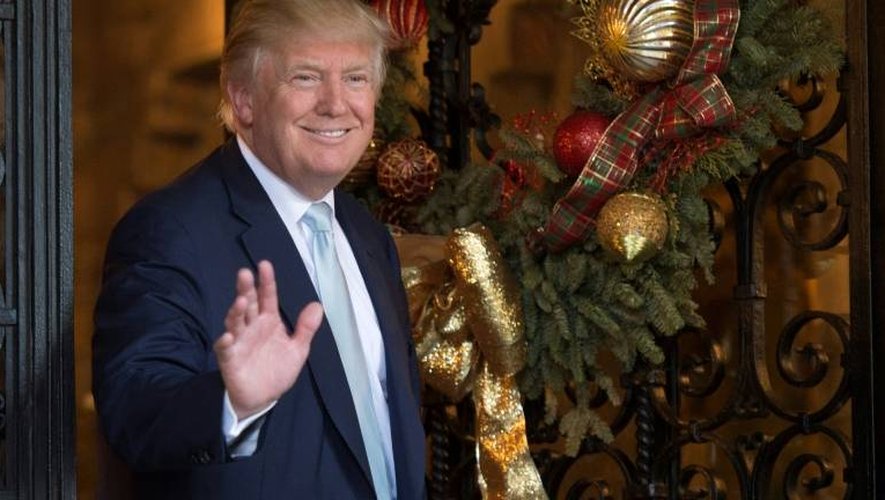 Le président élu américain Donald Trump à Palm Beach (Floride, Etats-Unis) le 28 décembre 2016