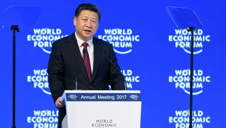 Le président chinois Xi Jinping, le 17 janvier 2017 à Davos en Suisse