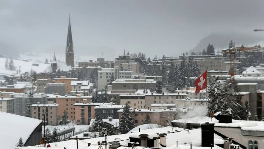 La station de ski de Davos accueille le traditionnel forum économique mondial.