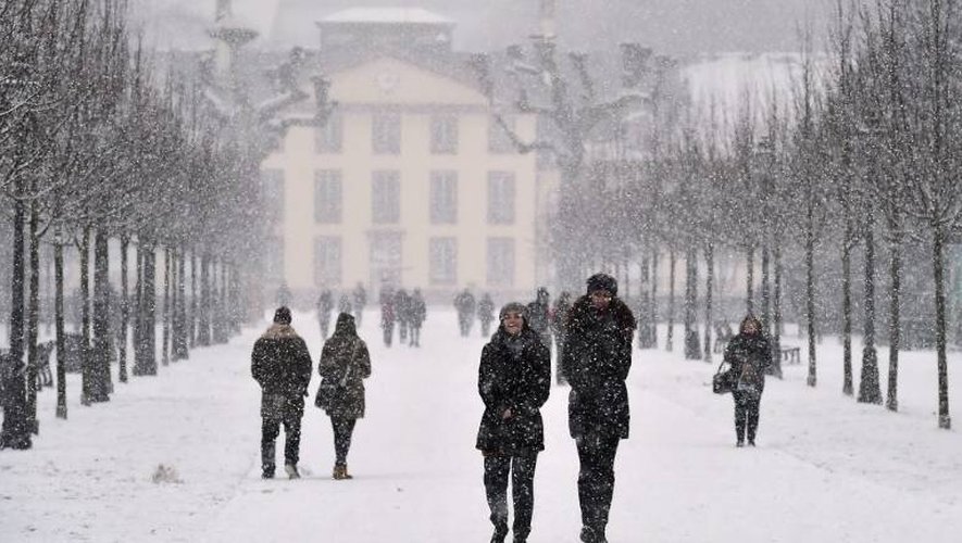 Chute de neige le 8 janvier 2017 à Strasbourg