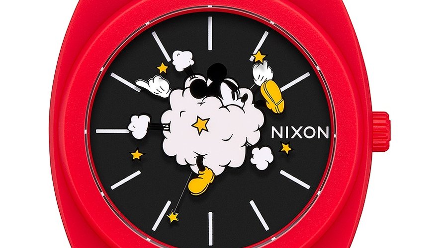 La montre "Time Teller P" de Nixon pour les 90 ans de Mickey Mouse.