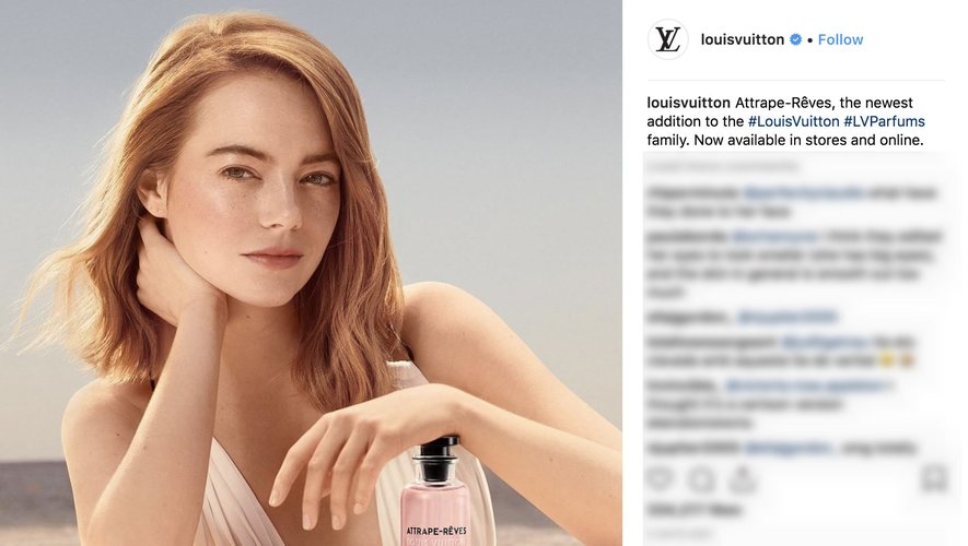 Louis Vuitton Instagram 2018 avec l'égérie Emma Stone