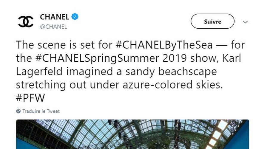 Le décor spectaculaire choisi par Chanel et Karl Lagerfeld pour le défilé printemps-été 2019 de la maison.