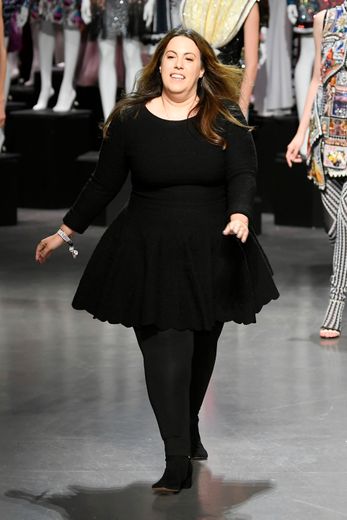 Mary Katrantzou lors de la présentation printemps/été 2019 de sa marque pendant la London Fashion Week, le 15 Septembre 2018