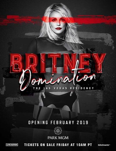 La résidence "Britney Domination" débutera au Park Theater du Park MGM de Las Vegas en février.