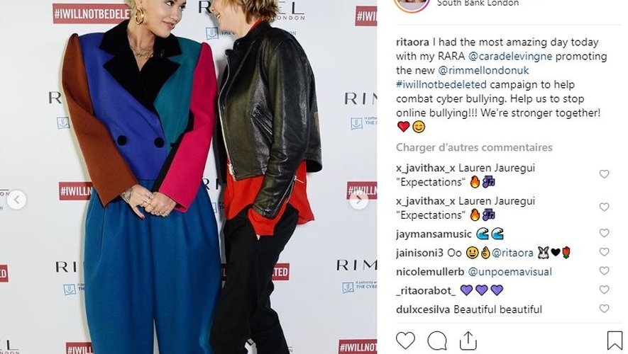 Rita Ora et Cara Delevingne s'engage contre le harcèlement en ligne aux côtés de Rimmel London.