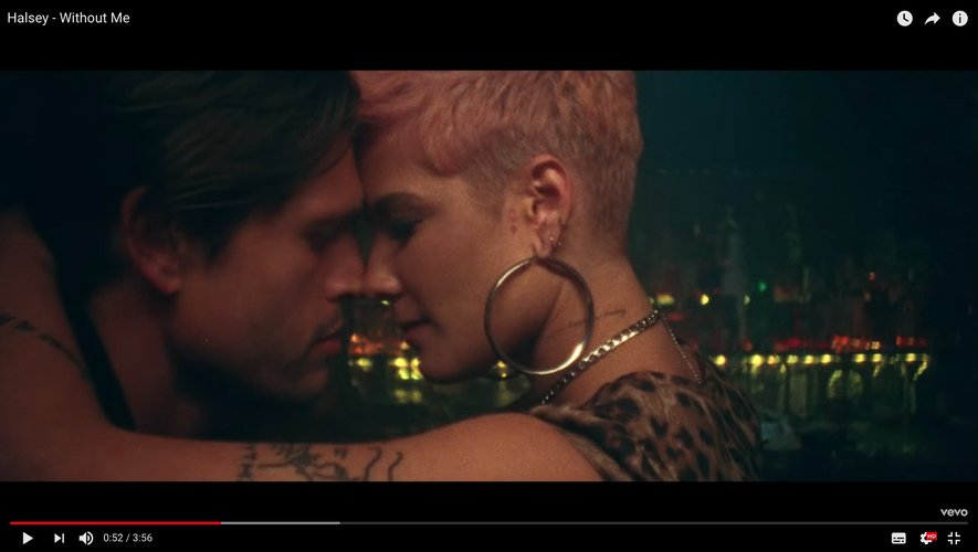CAPTURE: Halsey - "Without Me" on youtube