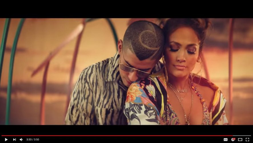Jennifer Lopez dans son nouveau clip "Te Guste" avec Bad Bunny.