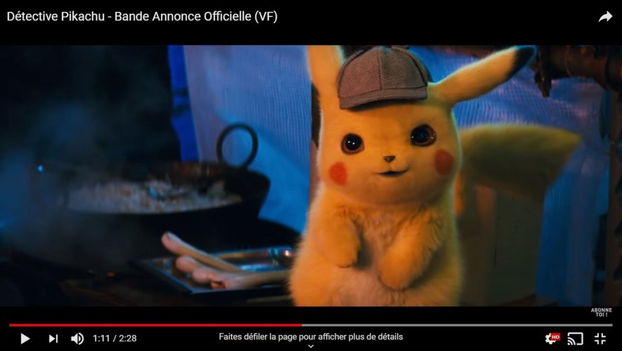 "Détective Pikachu" est l'adaptation du jeu vidéo du même nom sorti en 2016 au Japon et en 2018 aux Etats-Unis et en Europe.