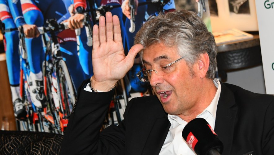 Marc Madiot, le manager de l'équipe cycliste Groupama-FDJ, était présent mercredi à Rodez.