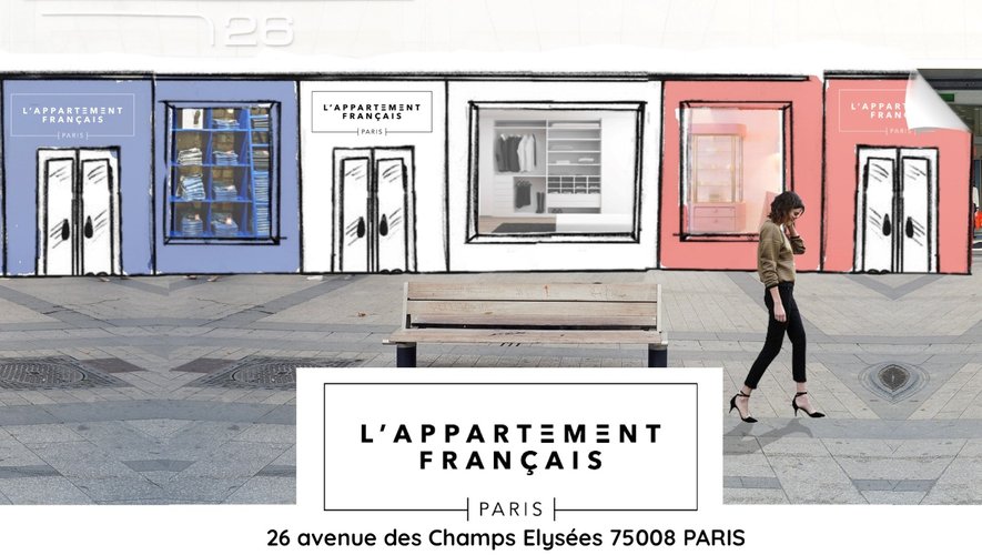 L'Appartement Français installe trois boutiques éphémères made in France sur les Champs-Elysées.