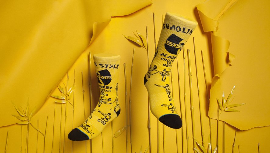 Les chaussettes de Stance rendent hommage au groupe de hip-hop ainsi qu'à ses membres emblématiques.