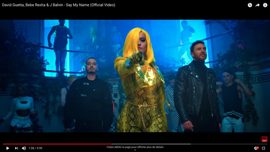 David Guetta, Bebe Rexha et J Balvin dans le clip de "Say My Name".