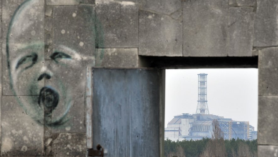 La zone hautement radioactive entourant la centrale de Tchernobyl.