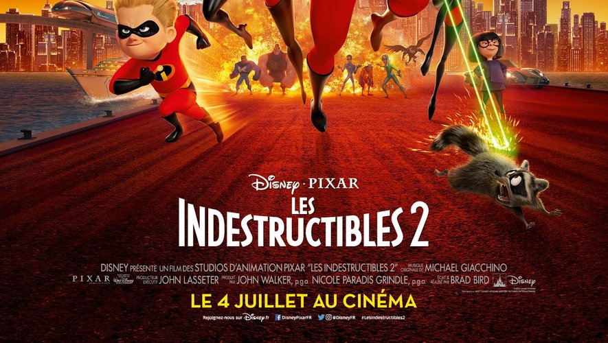 "Les Indestructibles 2" de Brad Bird a engrangé plus d'1,2 milliard de dollars de recettes dans le monde.