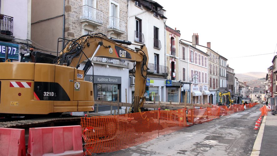 Une pause des travaux de la rue Cayrade est prévue cette fin d’année.