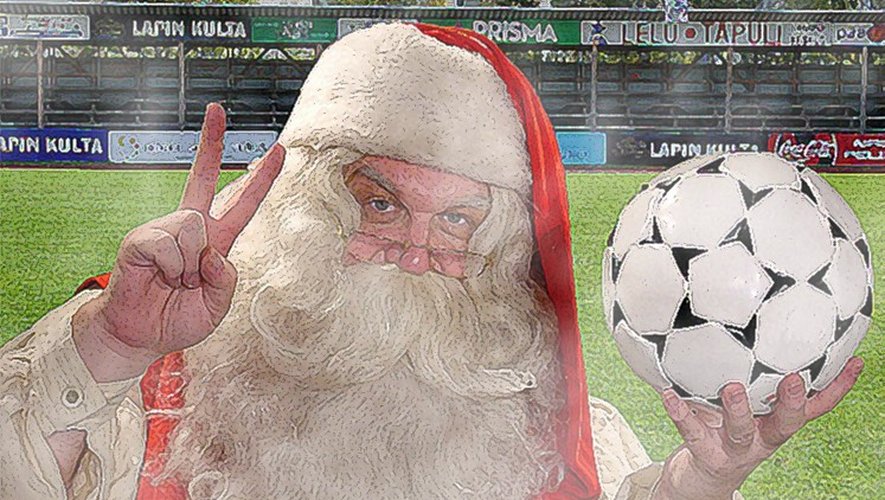 Avant les fêtes de fin d'année, il y a plus de pères Noël que de footballeurs sur le pré !