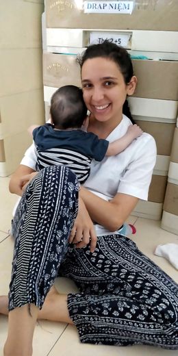 Au contact de jeunes enfants, pour la plupart handicapés, Anaïs Aguilar a beaucoup appris professionnellement et, surtout, humainement.
