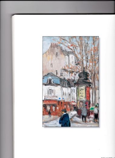 Le jeune Villaret a peint les scènes de vie des quartiers parisiens.
