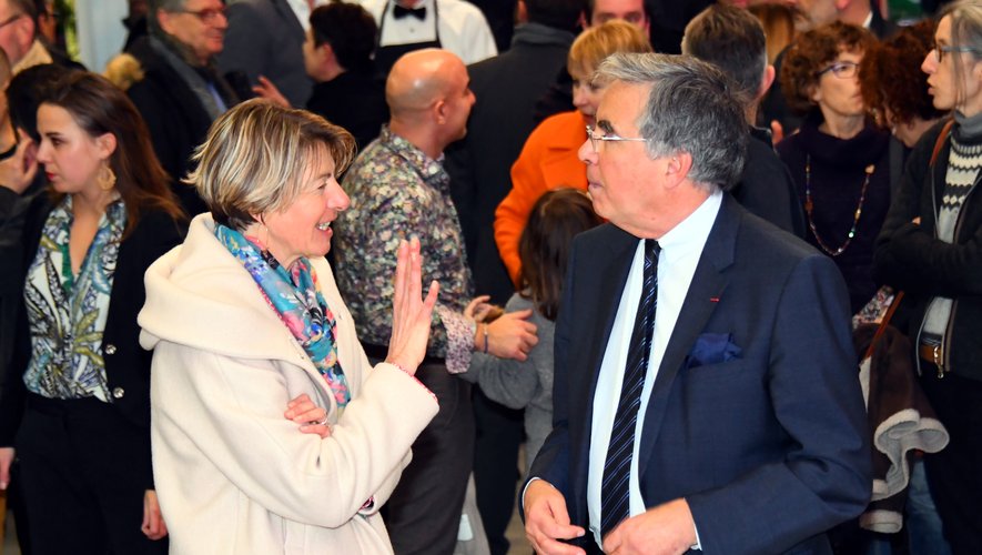 La députée Anne Blanc et le président du conseil départemental Jean-François Galliard.