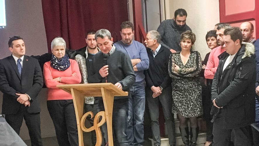 Benoît Garric présente ses vœux en présence de Gisèle Rigal (conseillère départementale) et Jean-Sébastien Orcibal (conseiller régional).