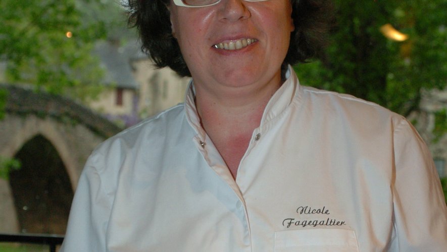Nicole Fagegaltier, de l'auberge du Vieux-Pont à Belcastel.