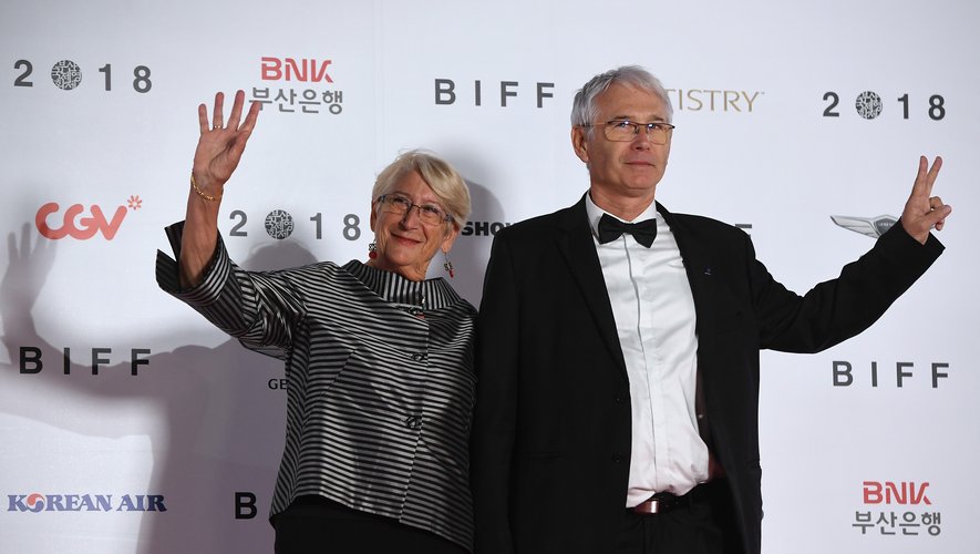 Martine Therouanne (à gauche) et Jean-Marc Therouanne (à droite), les co-fodateurs du Festival International des Cinemas d'Asie
