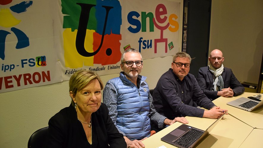 Au SNUipp-FSU : Maryline Laumond, Antoine Cantais, Sébastien Laumond et Sylvain Lagarde.