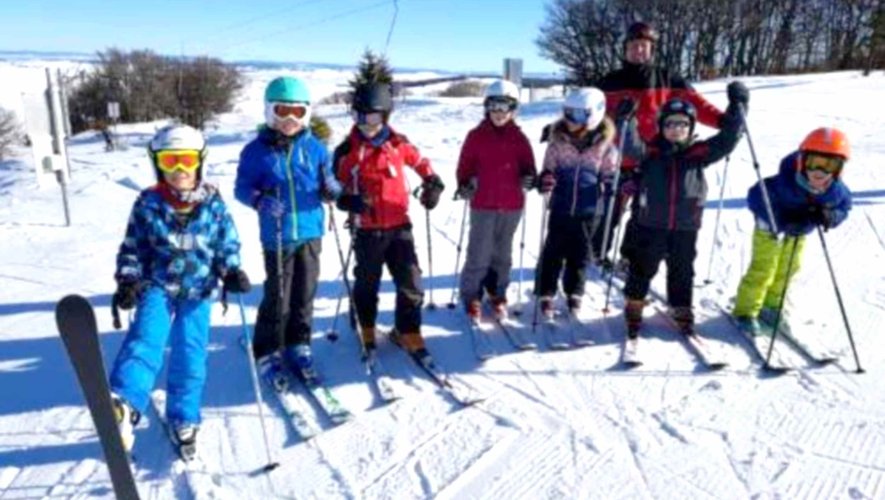 Les écoles de Pierrefiche et de Saint-Martin-de-Lenne au ski