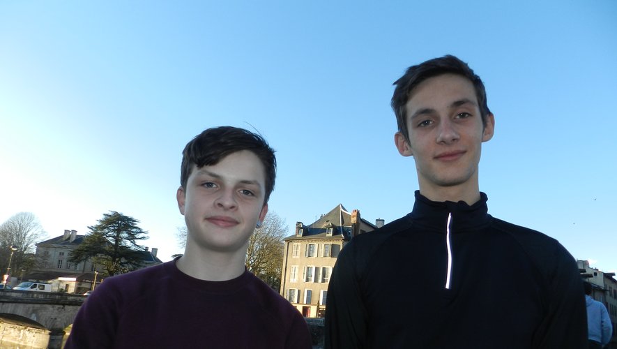 Elio Dauch, 15 ans (à gauche),et Justin Poux, 16 ans,sont à fond dans leur projet.