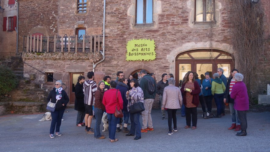 Une cinquantaine de personnes réunies au musée des arts buisonniers le 23 février.