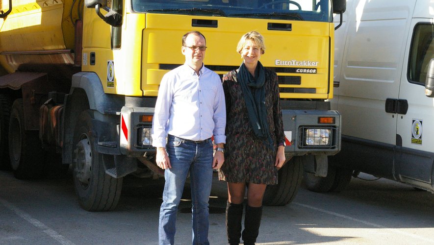 Éric Rouquette et la députée Anne Blanc.