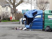 Les conteneurs ont été brûlés dans la semaine.