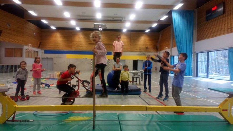 L’atelier cirque a réuni une dizaine d’enfants.