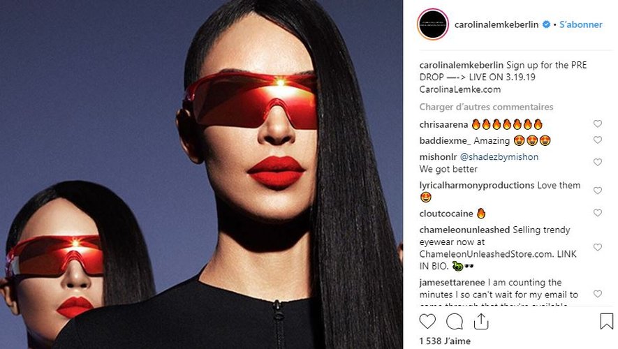 Kim Kardashian prête ses traits à la nouvelle campagne de Carolina Lemke.