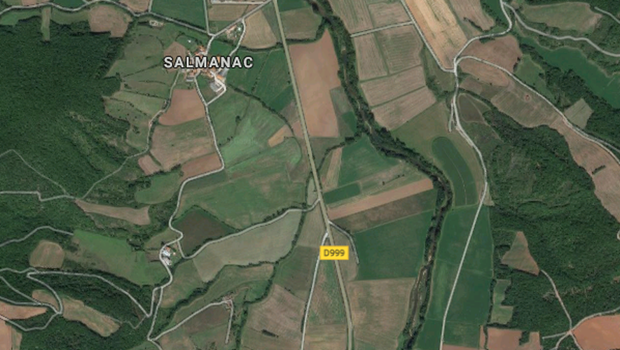 L'accident s'est produit au niveau du lieu-dit "Salmanac".