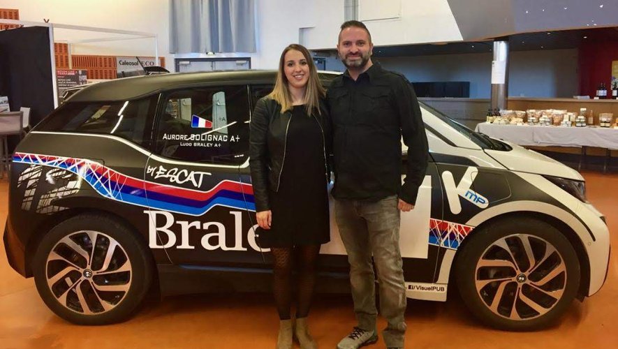 Ludovic Braley et sa copilote Aurore Solignac.