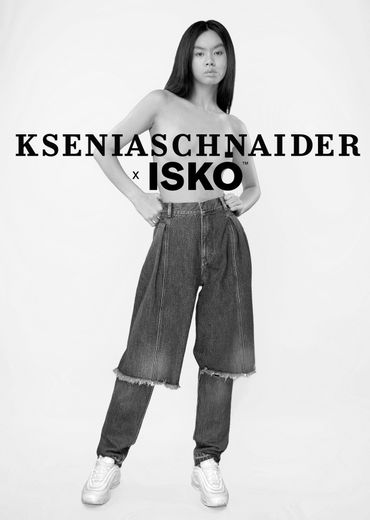 La capsule ISKO x Ksenia Schnaider est en denim écologique.