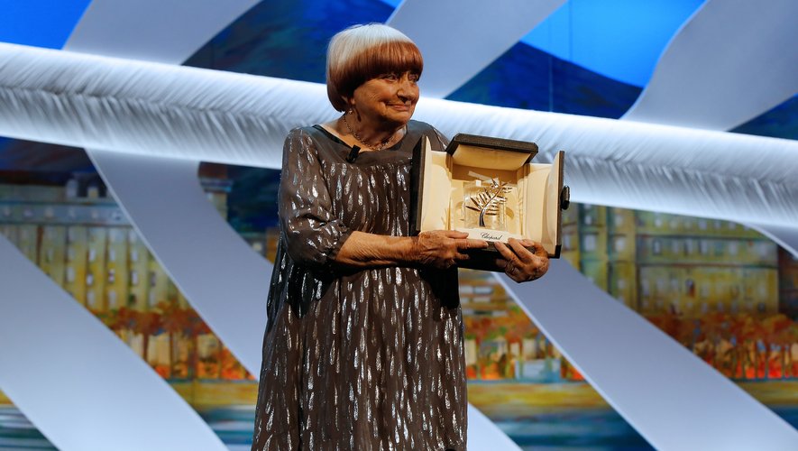 Agnes Varda a reçu une Palme d'honneur lors du 68e Festival de Cannes en 2015