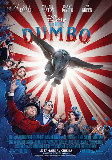 AFFICHE: "Dumbo" par Tim Burton (french version)
