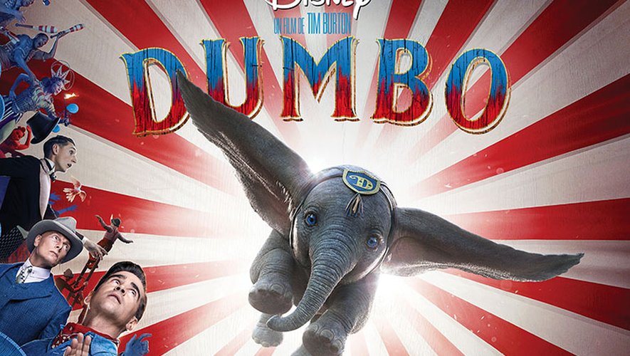 AFFICHE: "Dumbo" par Tim Burton (french version)