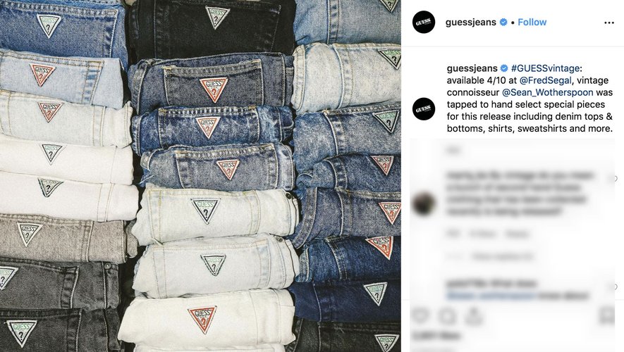 Guess Jeans USA sur Instagram 2019