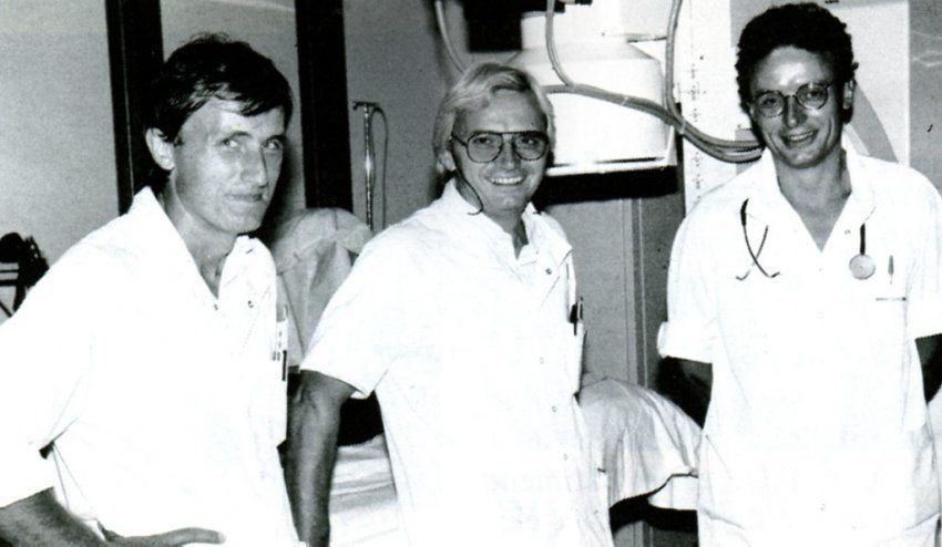 Jacques Puel (au centre)