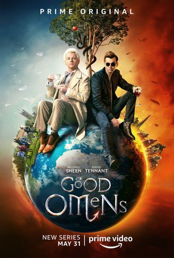 Michael Sheen et David Tennant incarnent les personnages principaux de cette adaptation littéraire de "Good Omens" pour Amazon Prime Video.