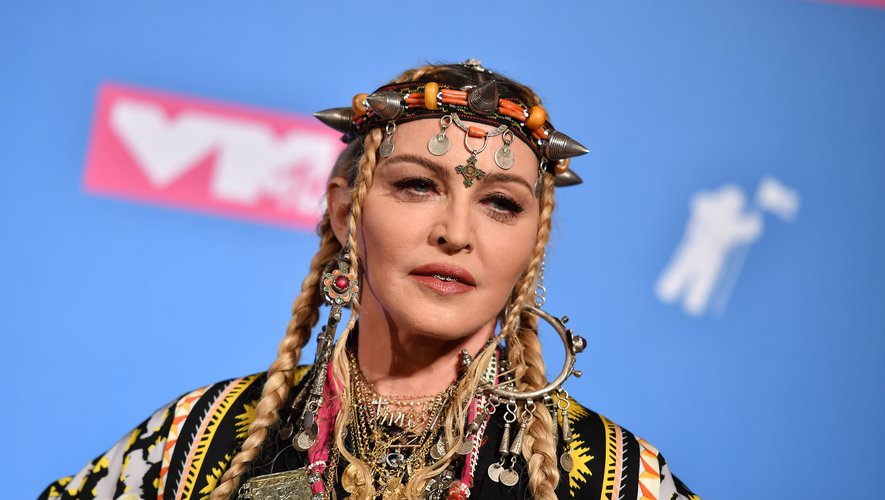 Madonna lors des MTV Video Music Awards le 20 août 2018 à New York.