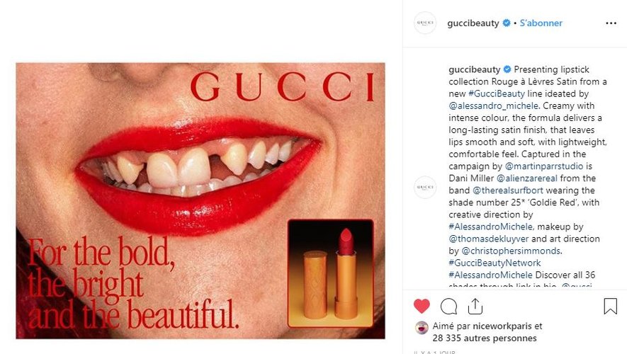 La nouvelle campagne Gucci Beauty consacrée à sa gamme de rouges à lèvres.